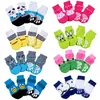 Dog Apparel Pet socks High-quality anti-skid bottom small dog socks Dog foot sets Teddy dog Corgi socks supplies 4 pieces wholesale