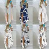 Casual Kleider Sexy Spaghetti Strap Frau Kleid Sommer Blumendruck Off Schulter Sommerkleid Elegante Chiffon A-Line Strand Boho Vestidos 230217