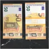 Party Games Crafts New Fake Money Banknote 10 20 50 100 200 Us Dollar Euros Realistic Toy Bar Props Copy Currency Movie Fauxbillet Dhary0UEE