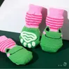 Dog Apparel Pet socks High-quality anti-skid bottom small dog socks Dog foot sets Teddy dog Corgi socks supplies 4 pieces wholesale