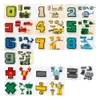 Ação Figuras de brinquedo Gudi Assemble robôs Blocos de transformação Blocks Ação Figura Modelo de carro Deform Number Letters Alphabet Math Toys 230217