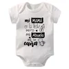 Rompers grappig geboren baby bodysuits katoen zomer jongens meisjes oneises korte mouw baby jumpsuitskleding