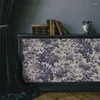 Wallpapers inkt roos zelfklevende behang blauwe aquarel bloemen verwijderbare schil en stok voor slaapkamerkast wanddecoraties