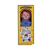 Akcesoria kreskówkowe dobre faceci Chucky Props Box Enamel Pin Horror Kids Play Doll Brooth Tektarka Plecak Halloween biżuteria gi dhkze