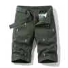 Мужские шорты Pure Cotton Summer Mens Cargo Shorts Boys Casual Pocket Streetwear Plus Size Мужская длинная бермудская графика Z148 Z0216