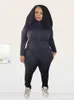Trailsuits Uzun Kollu Üst ve Pantolon Set Sweatshirt Kadınlar Artı Beden Giyim İki Parça Takım Yoga Terzini Toptan Toplu Damla