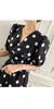 Casual Dresses Polka Dot Print Dress Summer Style Women's Mid-Längd Thin Sleeveless Over The Kne A-line kjol Long Holida