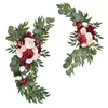 Guirlande de fleurs décoratives, 2 pièces, arc de mariage suspendu, guirlande florale artificielle pour signe de fenêtre de réception, décoration