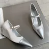 Scarpe eleganti 2023 Moda Donna Tacchi alti Novità Sandali Donna Décolleté Zeppe Casual Punta a punta esterna Scivoli Colori misti Scarpe femminili L230216