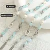 Collier ras du cou Minar luxe irrégulier colliers de perles d'eau douce couleur bleue collier de brins de pierre naturelle pour les femmes bijoux de déclaration