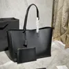 10A Calidad de espejo de nivel superior 38 cm Sopping Luxuries Diseñadores Gran Cowide Tote Mujeres Real Leater Monedero Bolso Soulder Doble Asa Caja Bolsa Ingenio Pequeño