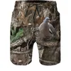 Shorts pour hommes Printemps été Animal cerf chasse camouflage unisexe 3D imprimé Shorts hommes pêche en plein air Camping vêtements de sport surdimensionné pantalon court Z0216