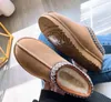 Designer Chinelos Austrália Botas Moda Botas Mulheres Sapatos Sapatilhas Quentes Shearling Plataforma Slipper Tornozelo Botas de Neve Castanha Inverno G7088