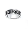 Fashion Silver Plated Love Digner Ring Joyas para mujer para amantes ANILLOS ANILLOS PAREJOS 4 mm 6 mm 9 mm