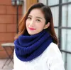 Lenços moda moda malha coreana snood outono lenço de inverno pescoço círculo de cashmere mistura ringue envolve a cor sólida stard femmescarves