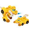 アクションおもちゃの数字ビッグゴーゴゴ腹筋変形カー/飛行機の音楽のフィギュアrex/ping/tomo transformation dinosaur toys for Kids230217