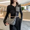 Fabric women's bag autumn new cross-body sling single shoulder bag two shoulder straps chain underarm strap small bag