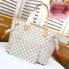 Fashion tote bag Designer bags wallet girls Totes Leather messenger shoulder handbag Women Bags High Capacity Composite Shopping bagss old flower Brown lattice MM