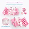 Calcinha garotas crianças cueca de algodão infantil trellis adora desenho animado fofo 3pcs/lotpantiespanties