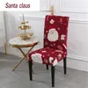 Chair Covers Stretch Christmas One-piece Removable Anti-dirty Slipcover El Year Decoration Dining Seat CoverChair