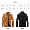 Men's Fur Men's PU Faux Leather Unfilled Bomber Jacket Fux Vintage Motorcycle Men Bikers Coat Outerwear Plus Size 6XL Jaqueta De Couro