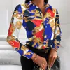 Blouses -shirts voor dames Casual Button Lange Mouw Shirt For Women Spring Fashion Office Slim Blouse Woman Autumn Pink Print Tops Femme 230217