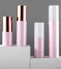 30 ml roze plastic spuitflessen 50 ml lotionpompfles 60 ml draagbare cosmetische containers voor parfum Essentiële olie serum