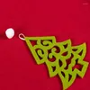 Christmas Decorations Tree Skirt DIY Red Lace Pendant 120cm Non-woven