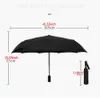 Parapluies High-cost Strong Parapluie Automatique Imperméable Coupe-Vent Parasol Bussiness Mâle Pluie Pliante 10 Et 8 Côtes 230217
