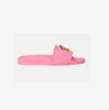 Lyx Designer Slide Tofflor Sommarsandaler Herr Strand Inomhus Flat Flip Flops Läder Dam Dam Mode Klassiska Skor Dam Storlek 35-45 med box dammpåse