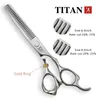 Hair Scissors titan Professional barber tools hair scissor 230217