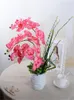 Decorative Flowers 10Pcs/lot Lifelike Artificial Butterfly Orchid Flower Silk Phalaenopsis Wedding Home DIY Decoration Fake