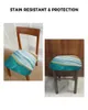 Housses de chaise bleu sarcelle dégradé Texture marbrure aquarelle élastique housse de siège pour housses maison protecteur extensible