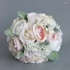 Decorative Flowers Korean Style Artificial Flower Bouquet Champagne Ornament Handheld