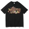 Camisetas masculinas O Muppet Show Camista Essential Frog Graph Print Camise