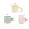 Muggar bra Qulity Creative Grape Banana Porcelain Kaffe Handgjorda keramiska Breakast Cups för Tea Milk Juice Kitchen Drinkware