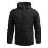 Vestes pour hommes Veste imperméable Soft Shell Militaire Tactique Cargo Coupe-vent Courir Coupe-vent Casual Manteau à capuche Mâle Sports de plein air 230216