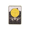 Cartoon Accessories Punk Tarot Card Series Sun Moon Brooches Women Alloy Enamel Star Skeleton Badges For Uni Sweater Backpack Clothe Dhuvw