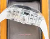 Z Super Watch Swiss 53-02 Przezroczysty ruch turbillon obserwuje indonezyjski importowany gumowy opaska Wodoodporna Luminous