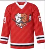 69 Shoresy SudBery Blueberry Letterkenny Hockey Jersey Red Black Blue Custom any number any name