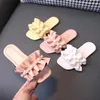 Slipper 2023 Sommer Neue Kinder Hausschuhe Mode Perle Mädchen Sandalen Perlen Prinzessin Strand Schuhe Casual Kinder Baby Kleinkind Wohnungen Schuh W0217