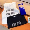 Письмо Алмазная майка Модная женская футболка Летние женские вязаные жилеты Топы Два цвета