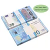 Juegos de fiesta Manualidades Papel Impreso Dinero Juguetes EE. UU. 1 5 10 20 50 100 Dólar Euro Película Prop Billete para niños Regalos de Navidad o video Dh6AsDQSI