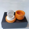 Ceramica colorata Fumo Sigillo in silicone Stoccaggio Secco Erba Tabacco Macinazione Spezie Miller Cera Olio Rigs Vasi Bottiglia Handpipes Grinder Serbatoio Contenitore Custodia Custodia