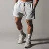 Men's Shorts LYFT Brand Men's Fitness Summer Breathable Shorts Casual Cotton Running Plus Size Training Pants Men's Gym Fitness Grey Shorts Z0216