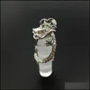 Charms Natural Crystal Dragon Holding Cylindrical Shape Chakra Stone Rose Quartz Pendants For Smycken Tillbeh￶r DIY Making Sport1 DH2SX
