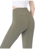 Najnowsze modne wyrównane mini-rozszerzone spodni fitness Running Street Lululemens Women Yoga Pants Flares High talia Wytrzymały sport