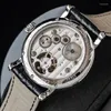 Sugess Wristwatches Luxury Tourbillon Watch Seagull ST8000 Movement Mechanical Mens Watch Calendar Business Watches豪華なワニ革