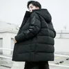 Men's Down Issuing Jacket In The Fall And Winter Long Hooded Logo More Handsome Warm Coat