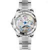 Zegarki designerskie Automatyczne czarne zegarek na rękę Mężczyznę Agelocer zegarek Sapphire Luminous Self-Wind Mechanical Watches Waterproof Power Reserve Godziny C8Z7